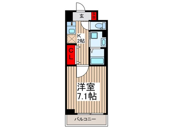 MAXIV住吉（604）の物件間取画像